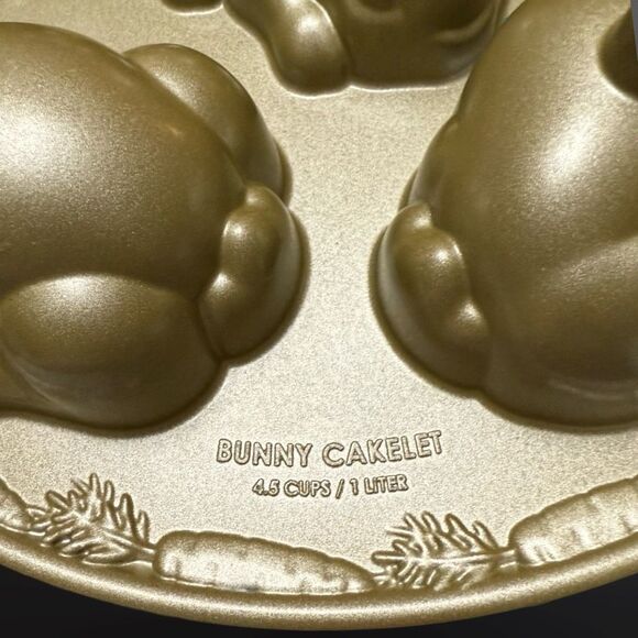 Nordicware Gold Baby Bunny Cake Pan Cakelets - Picture 7 of 7